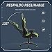 Vinsetto Silla Gaming Ergonómica Silla de Juego Giratoria Ajustable en Altura con...