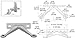 C.R. LAURENCE FMH2VBS CRL Brushed Stainless Heavy Duty Double Arm "V" Wall Mount Frame Spider