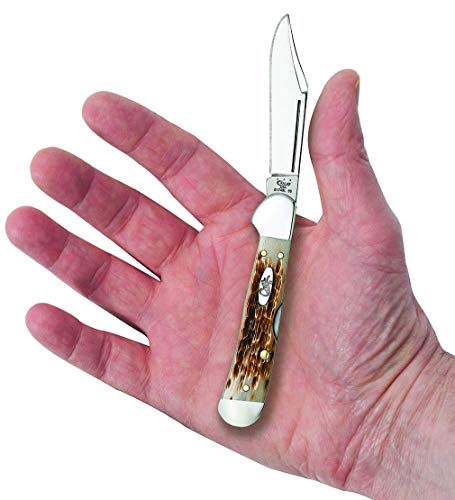 Case 133 Amber Bone Pch Seed Jig Mini Copperlock 61749L Ss #TOP4