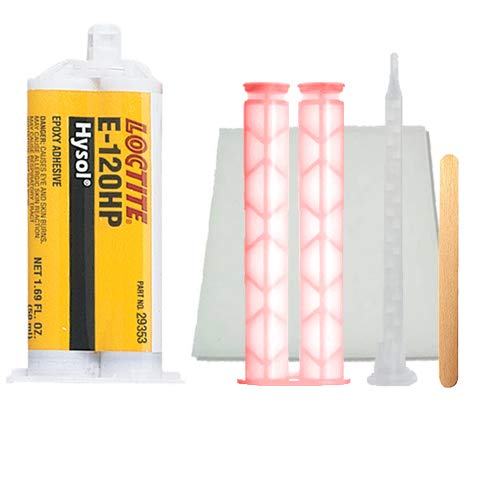 Loctite Ea E-120Hp (237128) Toughened Non-Sag 120-Min Set Epoxy Kit (2 Hour) - 50Ml/1.7Oz Cartridge With Hand Plunger #TOP20