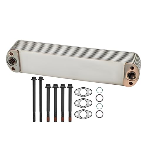 4059460 Engine Oil Cooler Kit Compatible with Cummins ISX15 QSX15 X15 Engines Oil Cooler with Gasket Sealing Washer and Screw Replace# 4059252 4965870 4089583 3680595 by Chenheshor - Image 2