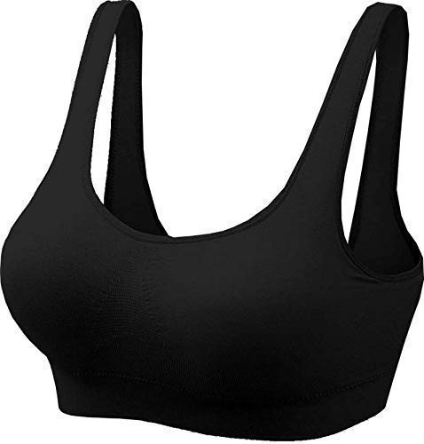 Image of Women's Cotton & Elastane Non Padded Non-Wired Sports Bra