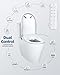 Electric Bidet Toilet Seat, Heated Toilet Seat Elongated with Instant Warm Water & Dryer, Feminine & Front Rear Wash, Wireless Remote, Self-Clean Nozzle, Slow Close Lid, Upgraded Silent ECO Child Mode