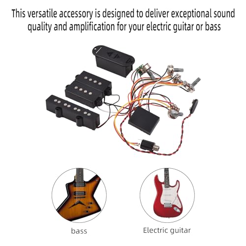 Micro JP et circuit amplificateur de basse pour guitare électrique HUIOP