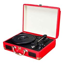Record Player Vintage 3-Speed Bluetooth Retro Vinyl Turntable with Stereo Speaker Belt Driven Suitcase Vinyl Record… - Les Beatles, Paul McCartney, John Lennon, RIngo Starr, George Harrison