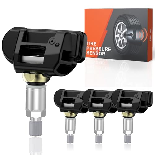 GEAREVER Sensore TPMS RDKS Sensore di pressione pneumatici Sistema di controllo della pressione dei pneumatici per Mercedes C CLA GLC CLS E S GLE-Klasse W176 W205 C207 W212 A0009050030 A0009057200, 4