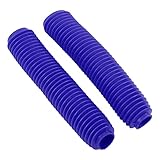 Front Fork Cover, Fydun 1 Pair Motorcycle Front Fork Shock Boots Dust Cover Replacement for RM125 DR250 DRZ400 400(Blue)