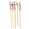 DOITOOL 5 Stks Bamboe Oor Pick Bamboe Oorreiniger Duurzaam Creatief Poppenhoofd Mooie Art Curette Toilettas Kits Houten…
