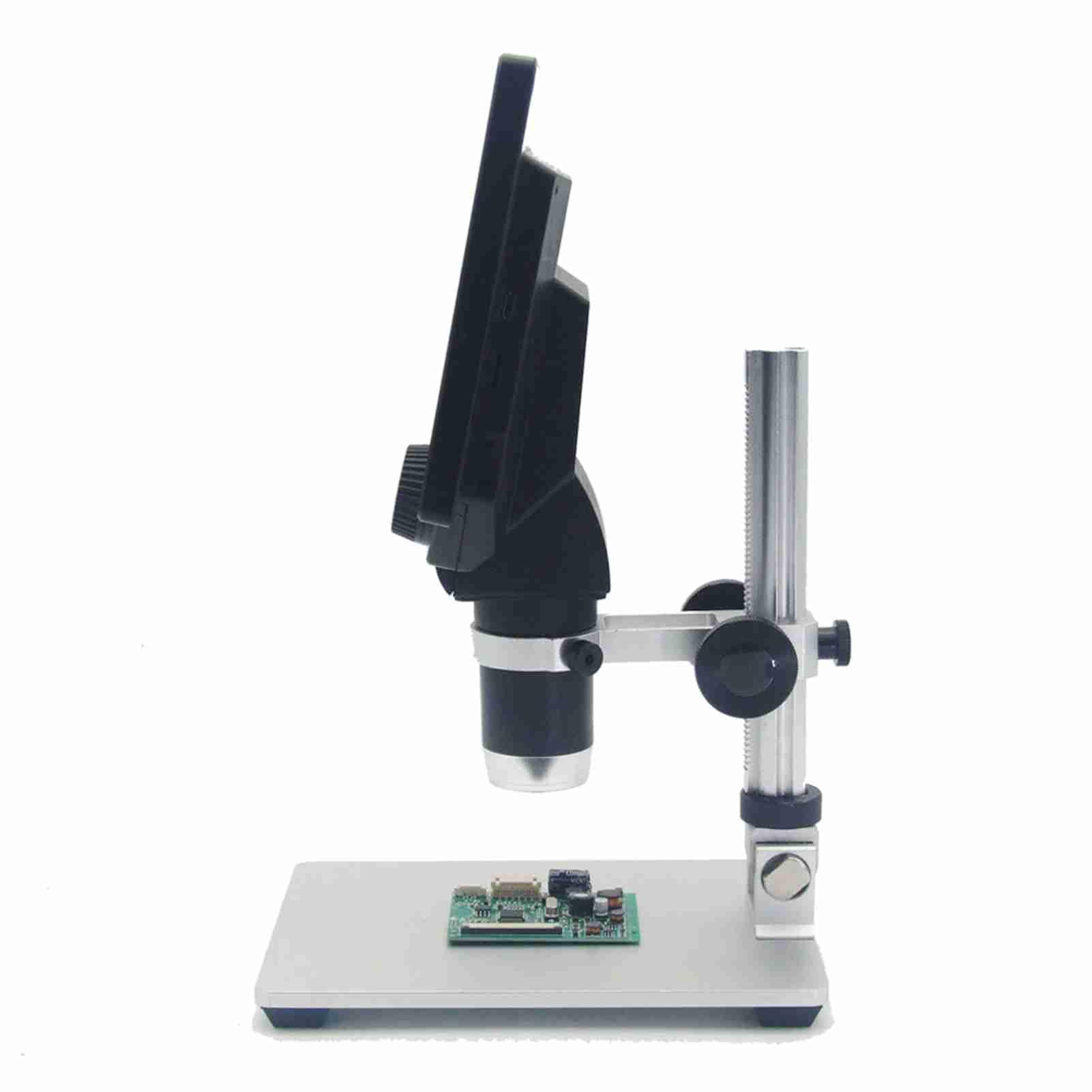 G1200 Microscopio Digital con Pantalla LCD de 7 Pulgadas, 1080P, 12MP, Zoom Continuo 1-1200X, para Soldadura, Reparación, Monedas, Biología, con Luces Flexibles