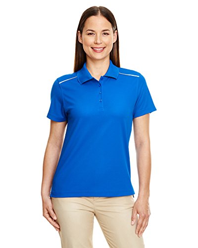 Ladies' Piqué Polo with Reflective Piping M TRUE ROYAL
