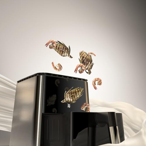 WMF Friteuse à air chaud Multi Taste - 1550 W - 4,6 l - Pour 2 à 4 personnes - Friteuse saine - Déshydratation - Griller - Avec 8 programmes - 4,6 l - Noir