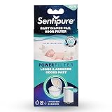 Sentipure Windeleimer Gerüche filter - absorbiert schlechte Gerüche, gefährliche Ammoniakgase, Ultra saugfähig, Kompatibel gängigen Windeleimer; Tommy Tip,Ubbi,Korbell,Rotho;1x Filter für 30 Tage