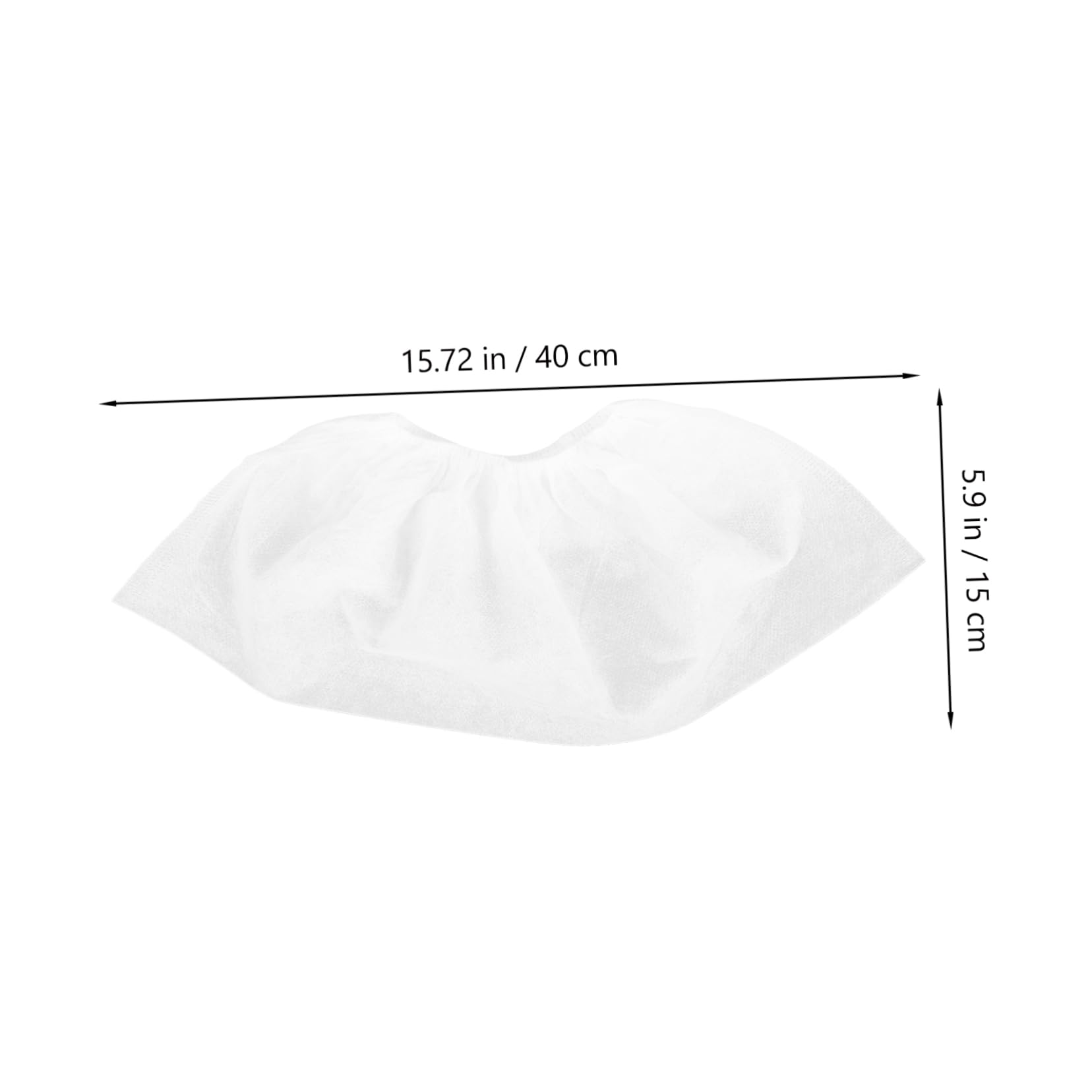 Cabilock 100pcs Non-woven Anti Slip Shoe Covers Reusable Foot Covers for Indoor Heavy Duty Overshoes for Home