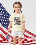 Bellkendda Toddler Memorial Day Shirt for Kids Boys Girls 4th of July T-Shirts 250th American Flag Tee Short Sleeve 2-8 Years