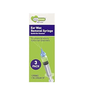 Ezy Dose 400595 Oorsmeer verwijdering spuit met Tri-Stream Tip, Veilig en Antibacterieel, Schone Oren voor Oordopjes…