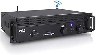 Professional Audio Bluetooth Power Amplifier - 2-Channel Rack Mount Bridgeable, LED Indicators, Shockproof
