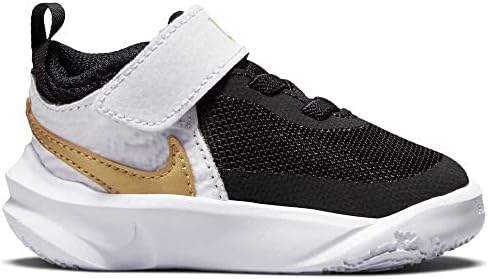 Nike Baby Boy's Team Hustle D 10 (Infant/Toddler) Black/Metallic Gold/White/Photon Dust 6 Toddler M | Image 2