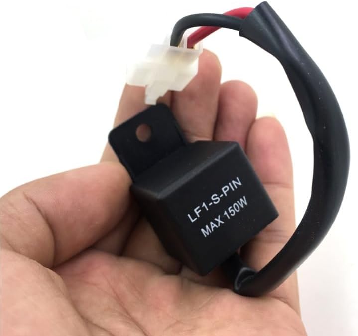 2-Pin Electronic LED Flasher Relay FIX Motorcycle Turn Signal Bulbs Hyper Flash