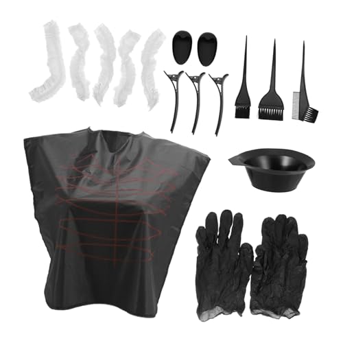 OUNONA Kit De Tinte Cabello Peine y Recipiente Herramientas Para Coloración Del Cabello Para Uso Casa