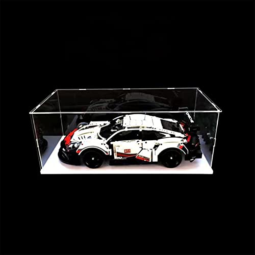 Vitrine MEEC en acrylique transparent pour assembler la boîte de comptoir avec figurines d'action à fond blanc (22 x 18 x 16 pouces/55 x 45 x 40 cm) – vue 5