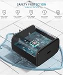 45W Chargeur Super Fast USB C- 45 Watt Type C Chargeur de téléphone Android rapide compatible avec Samsung Galaxy S25 Ultra/S25/S 25+/S26/S 26+/ S26Ultra/S24+/s24 Ultra/S23 Ultra Tab,10ft C Câble