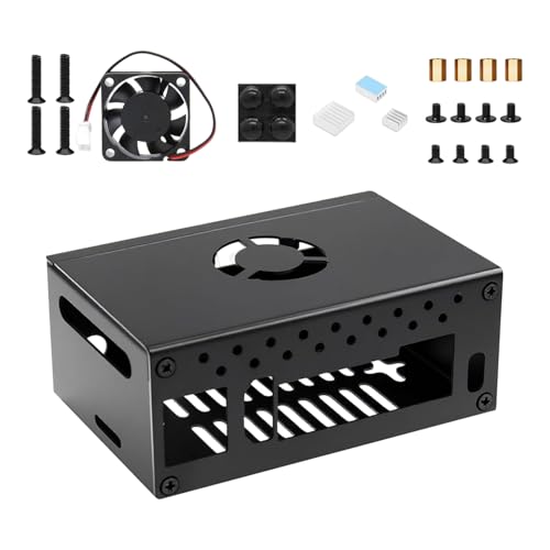 Gabinete metálico para RV2 N516 con ventilador de enfriamiento y disipador de calor de aluminio
