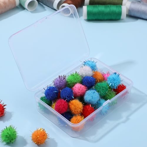 Nogeqi 4 Stück Klein Aufbewahrungsbox mit Deckel Kleine Transparent PP Kunststoffboxen Kleine Plastik Box Kunststoffbox mit Deckel Klein Leere Organizerbox für Schrauben Perlen Schmuck Bastelartikel