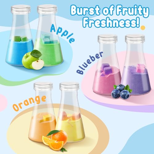 TUZT Kids Bath Bombs Science Kit - 12 Glow-in-the-Dark Surprise Toys & 6 Fizz Potion Bottles for Ages 3-8, STEM Bath Time Fun, Non-Toxic Easy Clean, Perfect Christmas Birthday Gift - Image 6