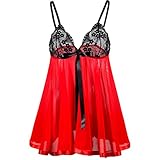 ❤️Stil: Beiläufig, Sexy-----Sexy Dessous Damen Sexy Intersect Bügel Spitze Reizwäsche Slip Unterwäsche Nachtwäsche Lingerie (M, schwarz) Damen Nachthemd Nachtkleid Blumen gedruckt Spitze Nachtwäsche Bra Strap Unterwäsche Dessous Negligees Sexy dessous, Damen Lace Reizvoll Nachtwäsche Baby Dolls Reizwäsche Nachtkleid Unterwäsche Weihnachten Halloween Kostüme Damen Unterwäsche Frauen Geschirr Perspektive Unterwäsche Pyjamas