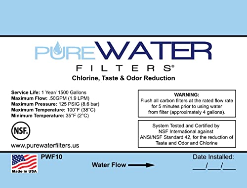 Purewater Filters PWI-CE Inline Water Filter Kit For Ice Makers thumb #5