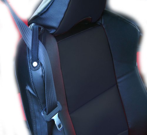 Iggee Black Artificial Leather Custom Fit Front Seat Cover Designed For Scion Fr-S #TOP1