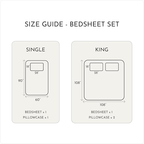 Image of Blue Dahlia 100% Cotton, King Size /Double, Bedsheet (108 inch x 108 inch) + 2 Pillow Covers, Percale Weave, 200TC Solid Premium Bedsheet, Colour: Navy