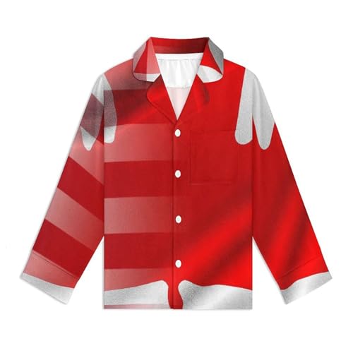 American And Canadian FlagsChildren's Pajama Set Cute Cartoon Home Clothes140CM4