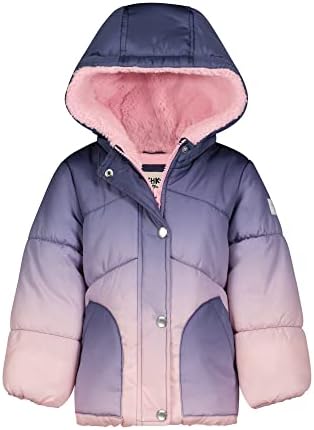 OshKosh B’gosh Baby Girl's Hooded Winter Coat, Ombre, 5 Years