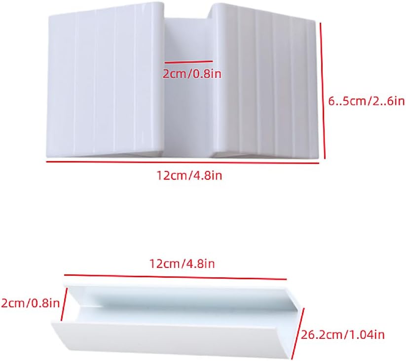 6pcs Fence Reinforcement Groove, Durable U Shape Portable Reinforcement Groove and Support Feet for Pet Gate, White, Suitable for Dog, Made of PP plastic image 2