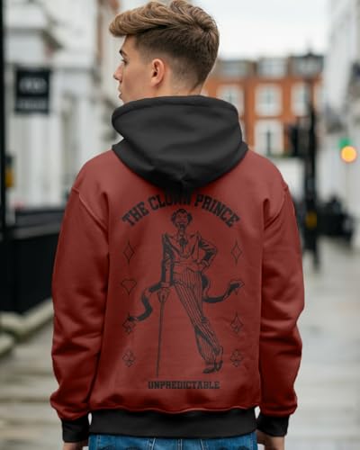Image of Bewakoof Heavy Duty 1.0 Official DC Merchandise Men's Graphic Printed Oversized Fit Full Sleeve Fleece Hoodies