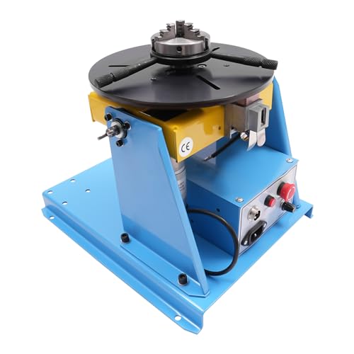 Rotary Welding Positioner, Mini 0 to 90° Welding Positioner Positioning Turntable-205mm Portable Welder Positioner Turntable Machine Equipment,Mini 2.56
