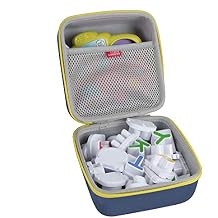 Hermitshell Hard EVA Travel Case for Leapfrog Fridge Phonics Magnetic Letter Set Blue + Yellow Zipper