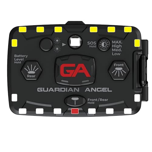 Guardian Angel Elite Series Personal Safety Light Bar - Magnetic Hands-Free Mountable Flashlight For Night Time Safety - Long Lasting Rechargeable Battery (White/Yellow) #TOP3