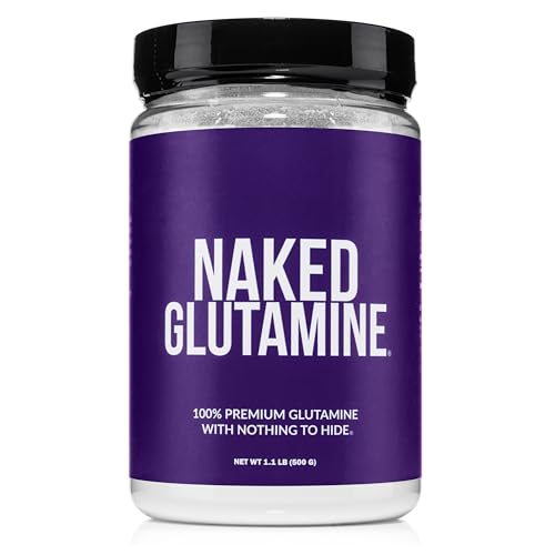 Image of Pure L-Glutamine Made in The USA - 100 Servings - 500g, 1.1lb Bulk, Vegan, Non-GMO, Gluten and Soy Free. Minimize Muscle Breakdown & Improve Protein Synthesis. No Additives