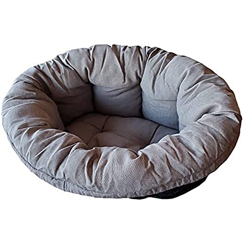 Ferplast-Sofa-Cushion-2-Cushion-for-Dogs-and-Cats-Padded-Cover-Soft-Washable-Cotton-Padding-Adjustable-with-Elastic-52-x-39-x-21-cm-Grey