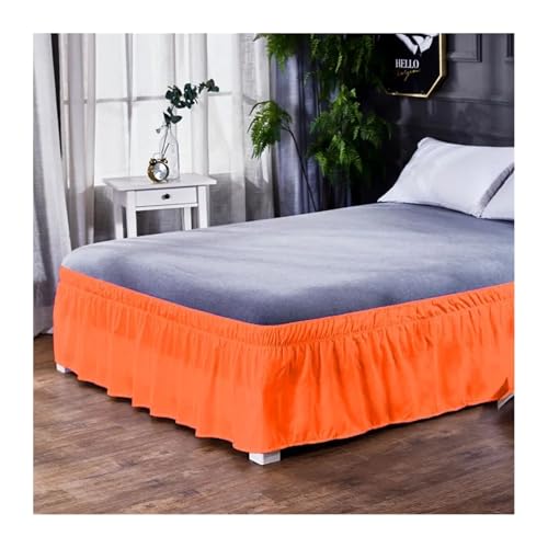 Mantovana Giroletto Matrimoniale,Vestiletto Gonna da letto di qualità, asciugamano, tinta unita, decorazione for la casa, tessuto for biancheria da letto, addensato, antipolvere, antiscivolo, comodo e