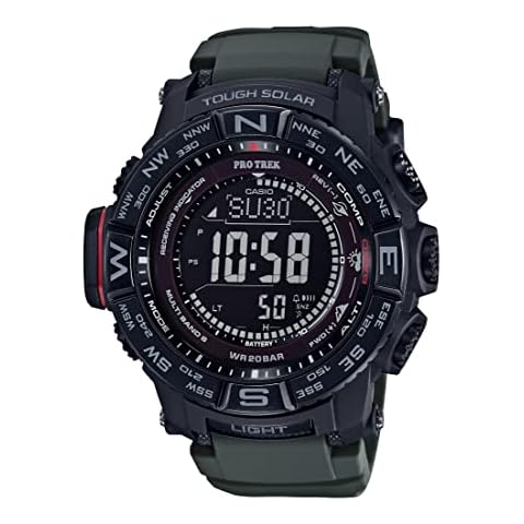 Casio Men's 'PRO TREK' Tough Solar Watch, Green (Model: PRW-3510Y-8CR) Cover