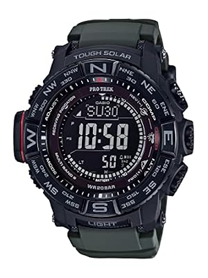 Casio Orologio al quarzo digitale da uomo PRW-3510Y-8CR, Verde, Digitale