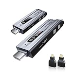 Wireless HDMI Transmitter and Receiver, 4K Decode, 100FT Range, 2.4G/5G Plug & Play, No App/Bluetooth, Metal Housing, for Streaming Video & Audio to HDTV/Projector/PC/Laptop/TV Box