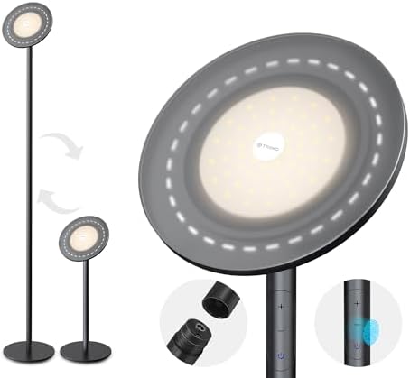 TROND Floor Lamp, Modular 71 in Tall Pole Light, 3000K Warm White Light