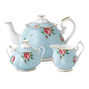Royal Albert Gepunktet Milch- & Zuckerset, 3-teilig