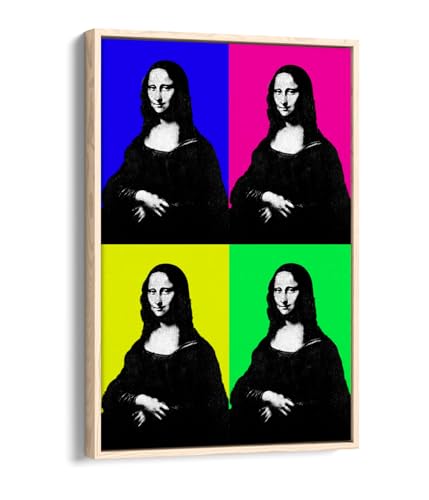 Sublimez votre salon avec la toile Monalisa Pop Art encadrée
