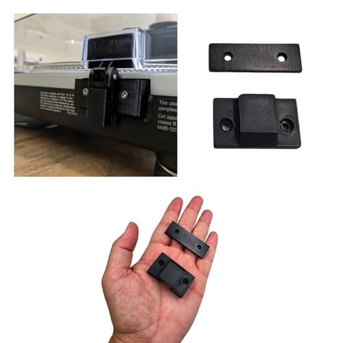 1 Pack Technics Replacement Hinge Mount Plates for SL-1200/1210 Turntables (Black)
