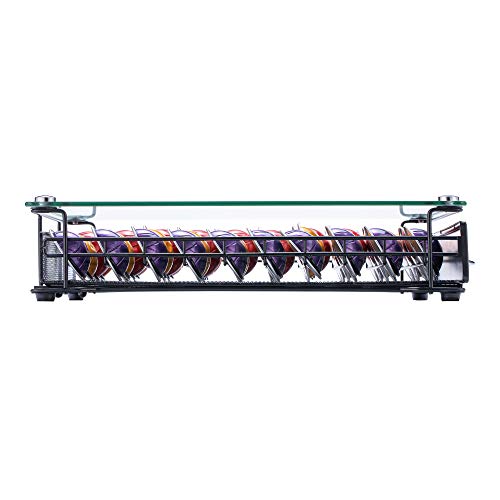 Rice Rat Vertuo Capsule Holder Drawer For Nespresso With Glass For Cabinet Vertuoline Pod Storage Rack For Counter (Class-40 Pods（With Handle）) #TOP4